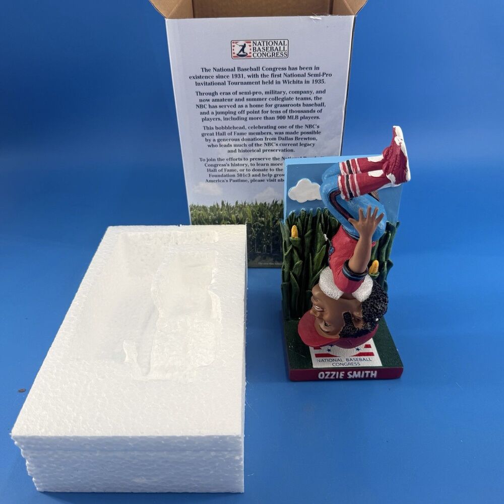Ozzie Smith Backflipping Bobblehead National baseball congress Cardinals HOF